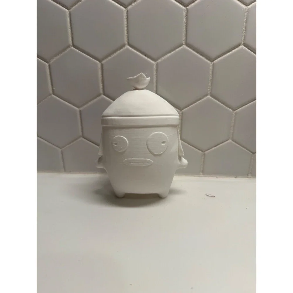Fishy Fortnite Sprite- 4.5” White (Unpainted) 3d Printed Figure